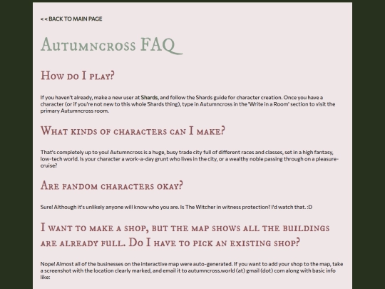 faq screenshot