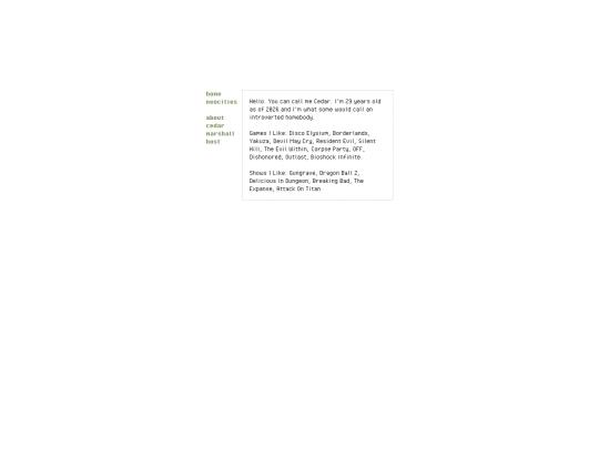 about/cedar-about screenshot