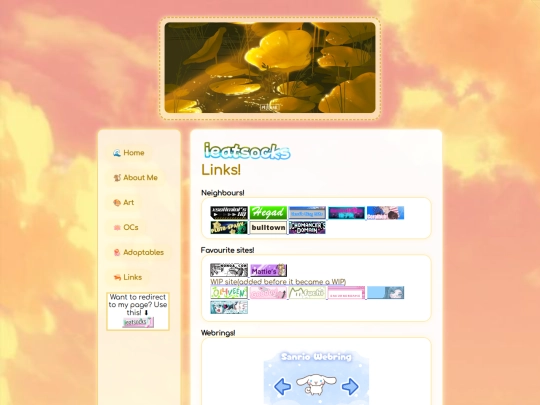 links screenshot