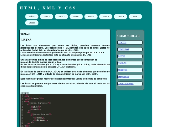 listas screenshot