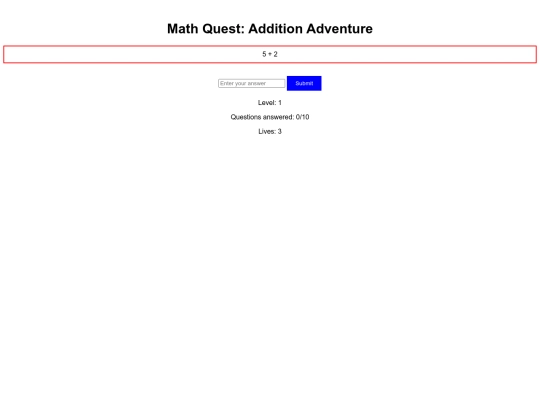 Maths/Addition/Addition Adventure_v4 screenshot