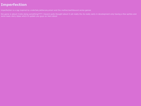imperfection screenshot