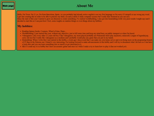 aboutme screenshot
