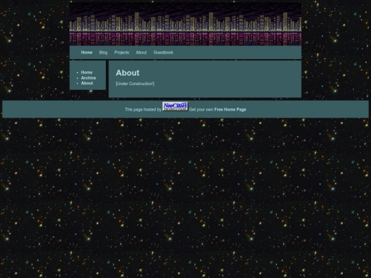 blog/about screenshot