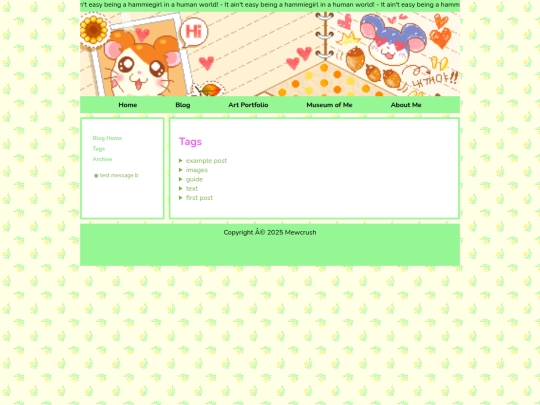 Blog/tags screenshot