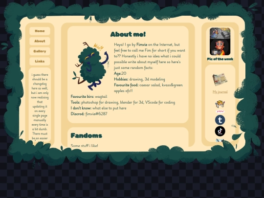 aboutme screenshot