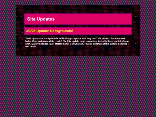 pages/updates screenshot