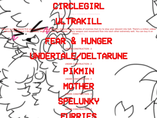 interests screenshot