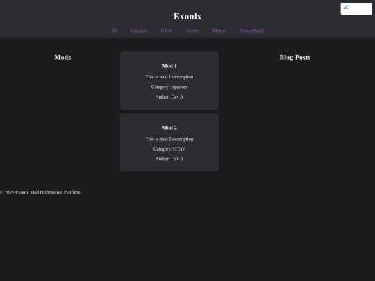 index screenshot