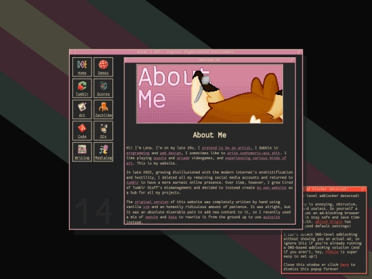 writing/articles/about screenshot