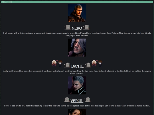 relations screenshot