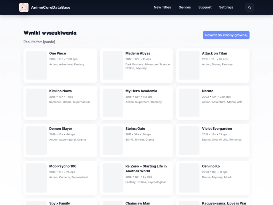 search screenshot