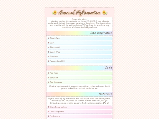 info screenshot