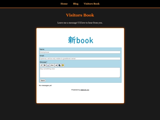 visitors-book screenshot