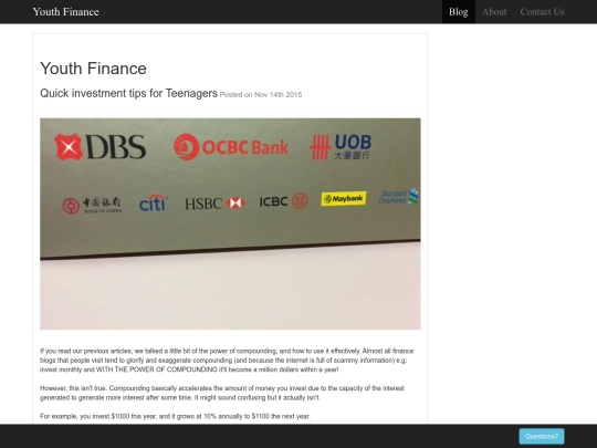 Investment screenshot