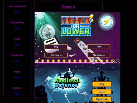 games screenshot