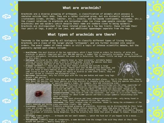 science/spider/introduction screenshot