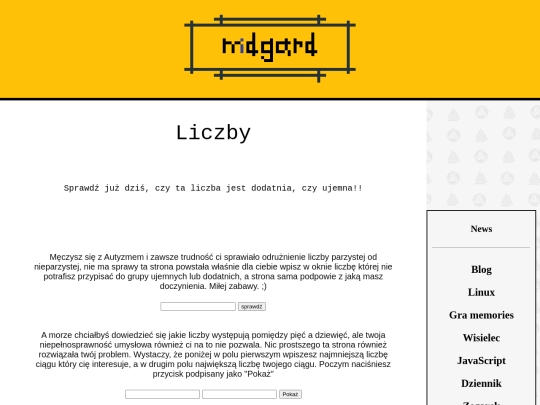liczby screenshot