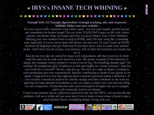 tech/makeasite screenshot