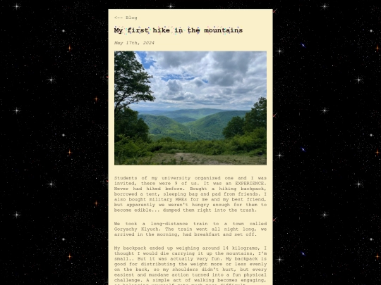 hike screenshot
