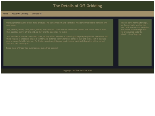 offgrid/about screenshot