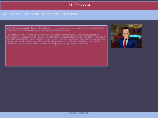 prez/pres screenshot