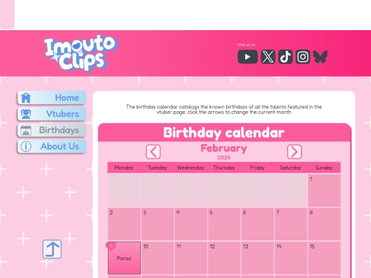 Birthdays screenshot