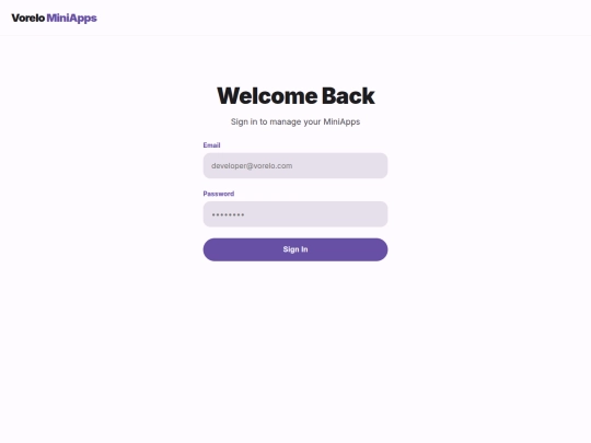 API/miniapps/dashboard screenshot