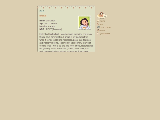 bio screenshot