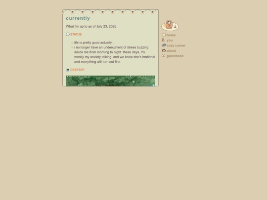 currently screenshot