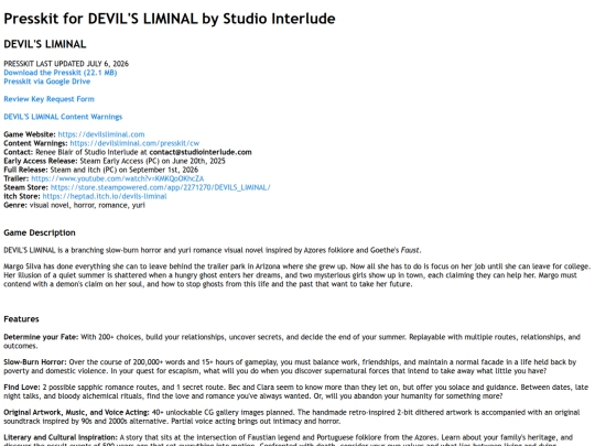 presskit screenshot
