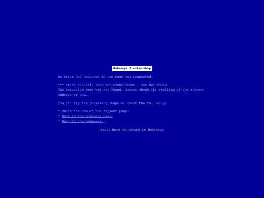 not_found screenshot