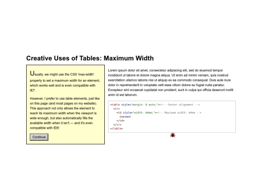 web_tricks/creative_uses_of_tables/0 screenshot