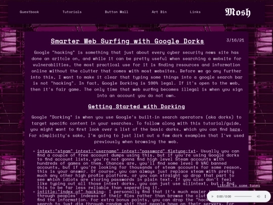 Tutorials screenshot