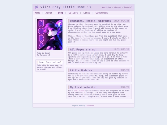 blog screenshot