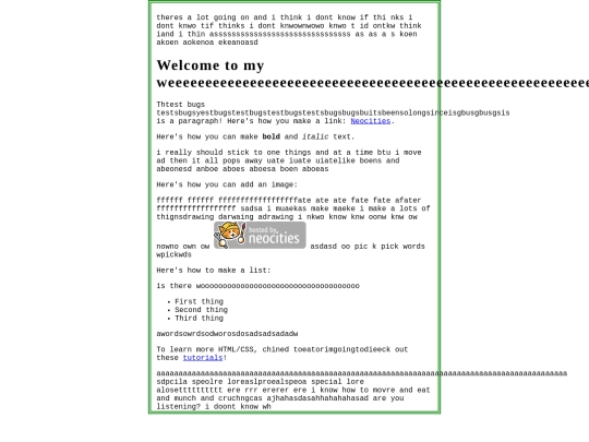 testbugs screenshot