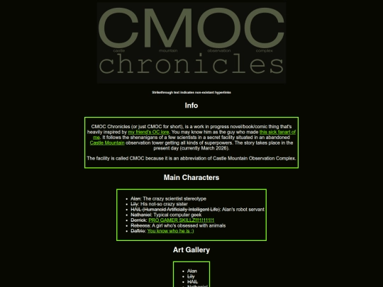 CMOC screenshot