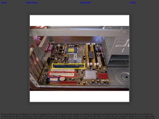 RAM screenshot