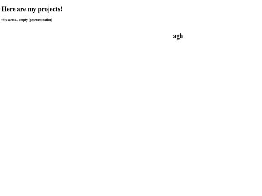 projects screenshot