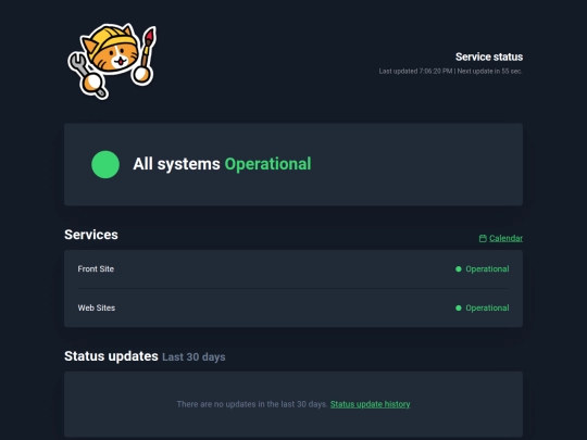 status screenshot