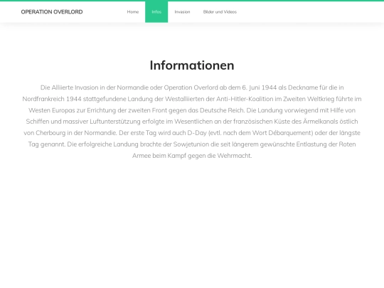 Infos screenshot