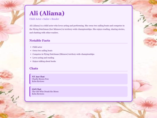 profiles/aliana screenshot