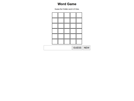 wordle screenshot