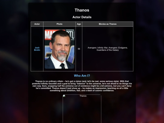 thanos screenshot