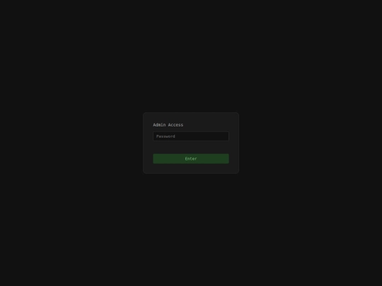 admin screenshot