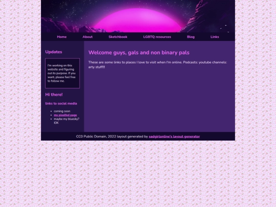 links screenshot