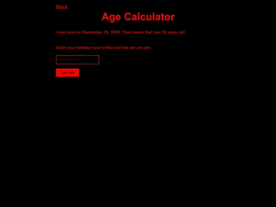 age-calculator screenshot