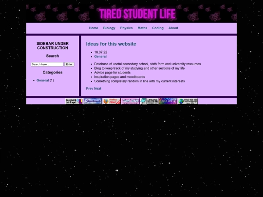 blog screenshot