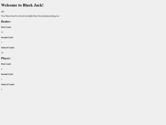 BlackJack screenshot