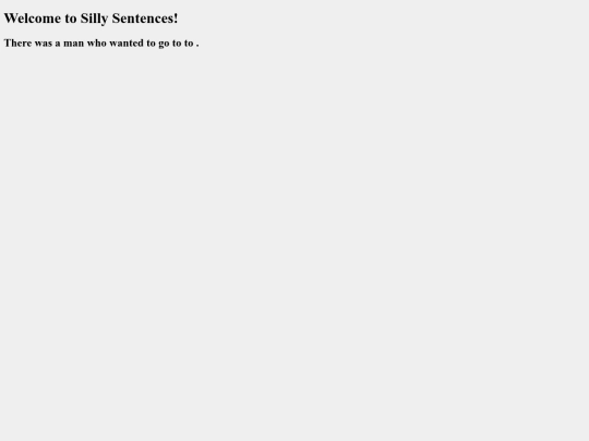 MadLibs screenshot